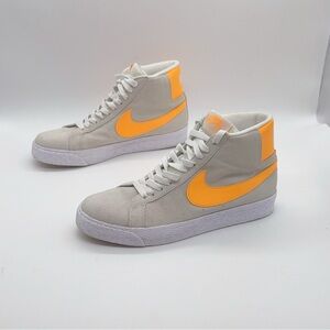 Nike SB Zoom Blazer Mid Shoes 'White/Laser Orange' Mens Size 7.5